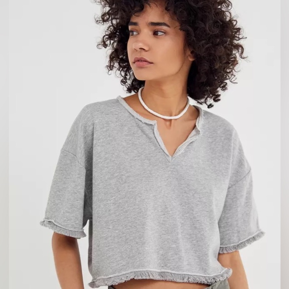 Cropped Fray T-shirt
